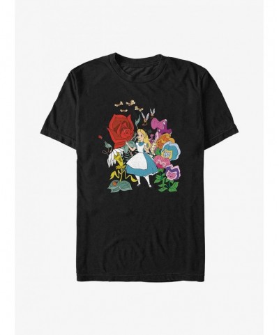 Sale Item Disney Alice in Wonderland Flower Afternoon T-Shirt $7.65 T-Shirts