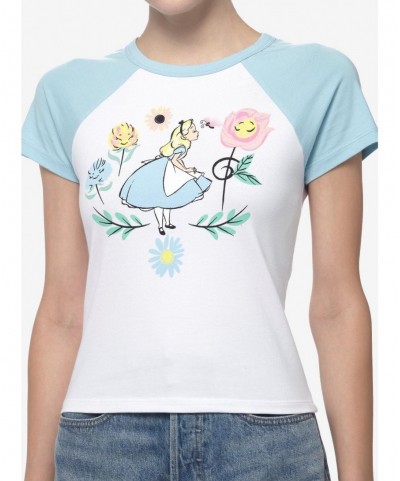 Value Item Disney Alice In Wonderland Flowers Girls Baby T-Shirt $8.07 T-Shirts