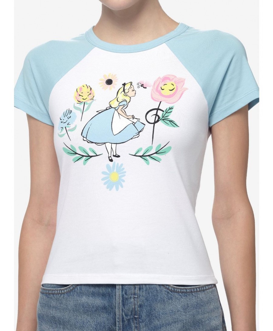 Value Item Disney Alice In Wonderland Flowers Girls Baby T-Shirt $8.07 T-Shirts