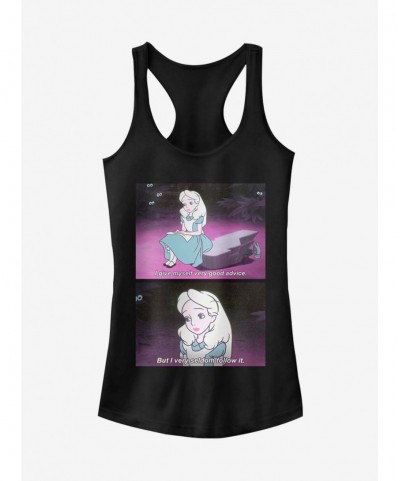 Crazy Deals Disney Alice In Wonderland Advice Meme Girls Tank $10.96 Tanks