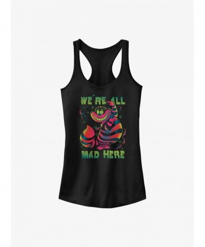 Best Deal Disney Alice in Wonderland Mad Cheshire Girls Tank $10.71 Tanks