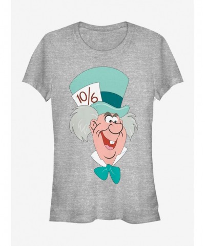 Limited Time Special Disney Alice In Wonderland Mad Hatter Big Face Girls T-Shirt $7.97 T-Shirts