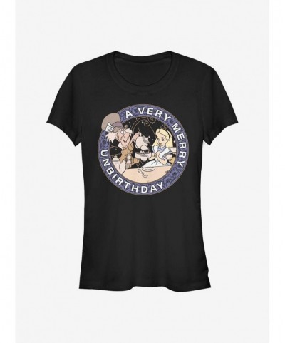 Pre-sale Disney Alice In Wonderland Very Merry Un-Birthday Girls T-Shirt $9.46 T-Shirts