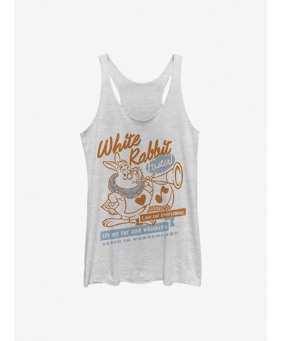 Crazy Deals Disney Alice In Wonderland Girls Tank Rabbit Girls Tank $8.81 Tanks