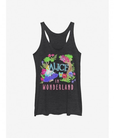 High Quality Disney Alice In Wonderland Neon Alice Girls Tank $11.14 Tanks