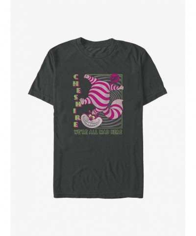 Special Disney Alice in Wonderland Cheshire We're All Made Here Poster Big & Tall T-Shirt $14.95 T-Shirts