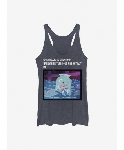 Discount Sale Disney Alice In Wonderland Anxiety Meme Girls Tank $8.55 Tanks