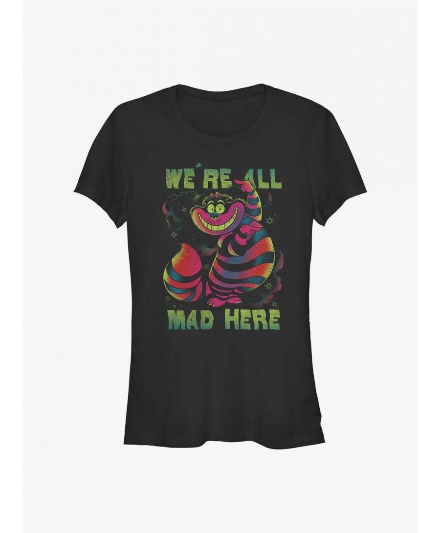 Festival Price Disney Alice In Wonderland Cheshire Rainbow Girls T-Shirt $11.70 T-Shirts