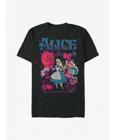 New Arrival Disney Alice In Wonderland Technicolor Wonderland Extra Soft T-Shirt $14.05 T-Shirts