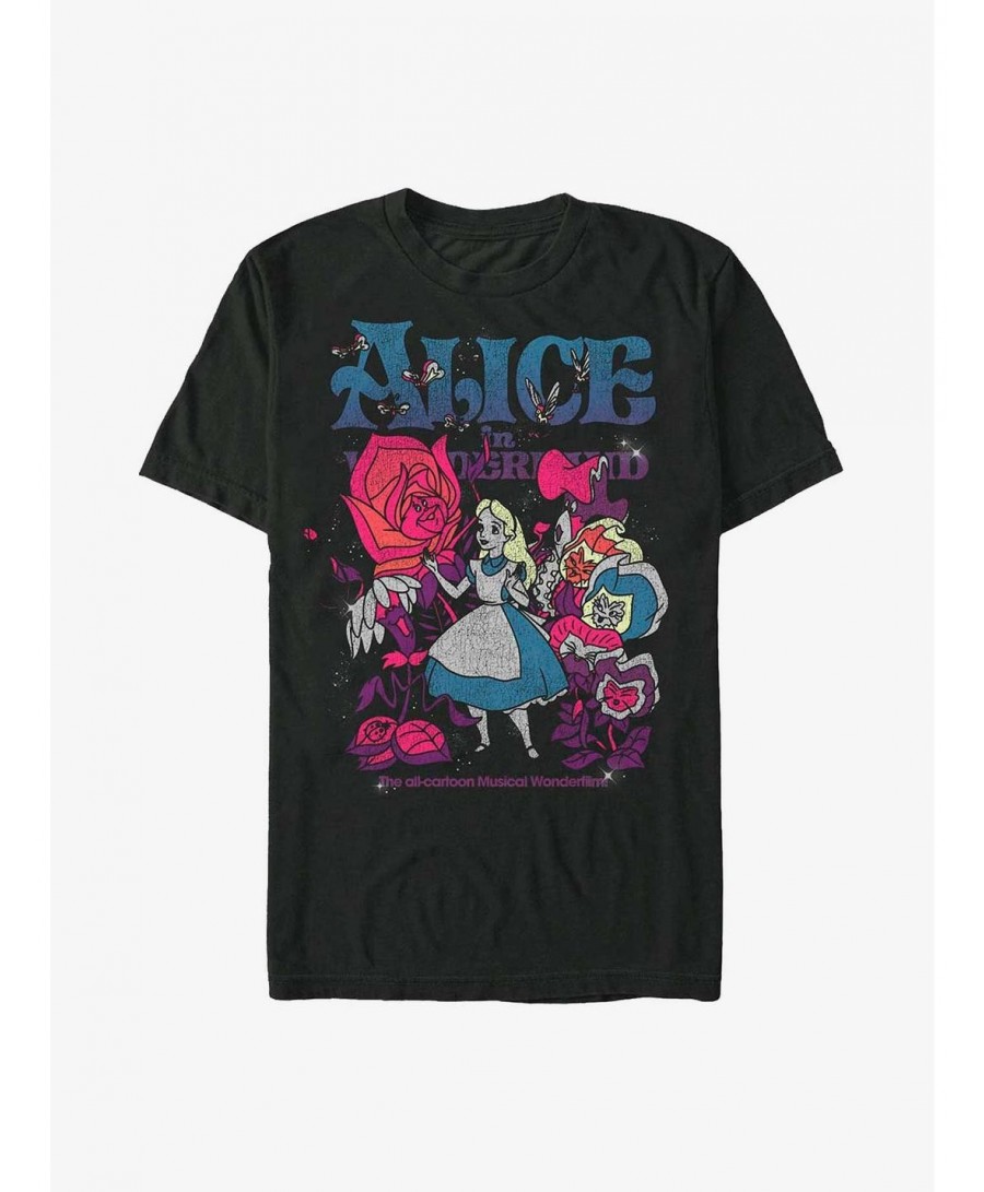 New Arrival Disney Alice In Wonderland Technicolor Wonderland Extra Soft T-Shirt $14.05 T-Shirts