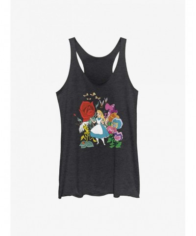 Absolute Discount Disney Alice in Wonderland Flower Afternoon Girls Tank $8.81 Tanks