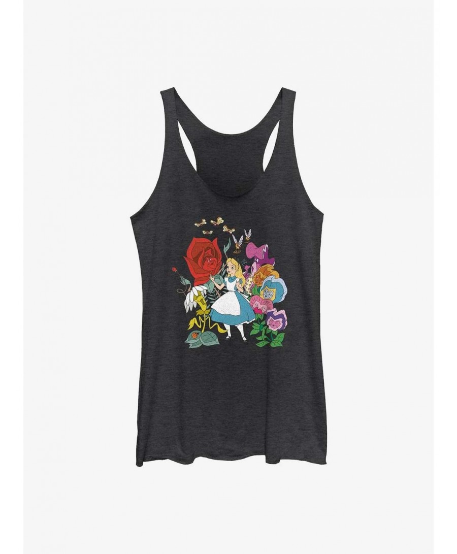 Absolute Discount Disney Alice in Wonderland Flower Afternoon Girls Tank $8.81 Tanks