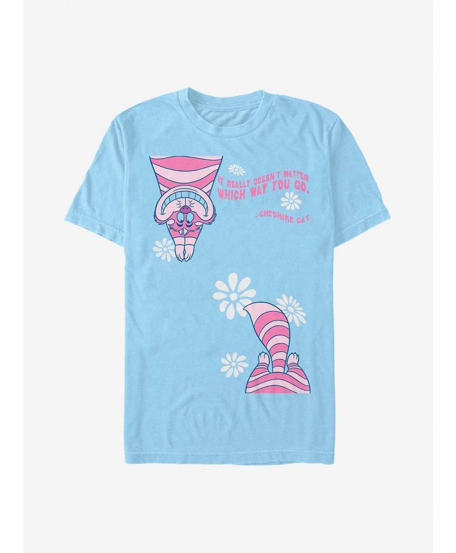 Clearance Disney Alice In Wonderland Cheshire Split T-Shirt $7.17 T-Shirts