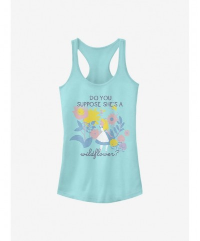 Pre-sale Disney Alice In Wonderland Wildflower Girls Tank $9.21 Tanks