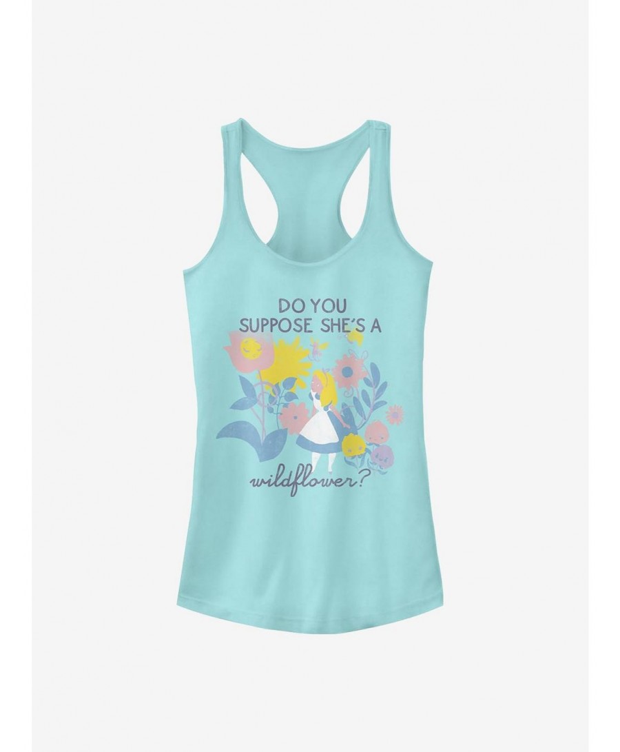 Pre-sale Disney Alice In Wonderland Wildflower Girls Tank $9.21 Tanks