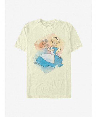 Bestselling Disney Alice In Wonderland Watercolor Alice T-Shirt $10.76 T-Shirts