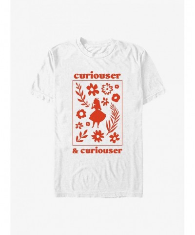 Unique Disney Alice In Wonderland Curiouser and Curiouser T-Shirt $7.89 T-Shirts