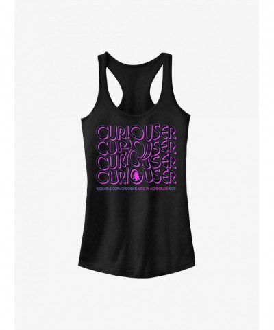 Unique Disney Alice In Wonderland Curiouser Swilr Girls Tank $10.21 Tanks