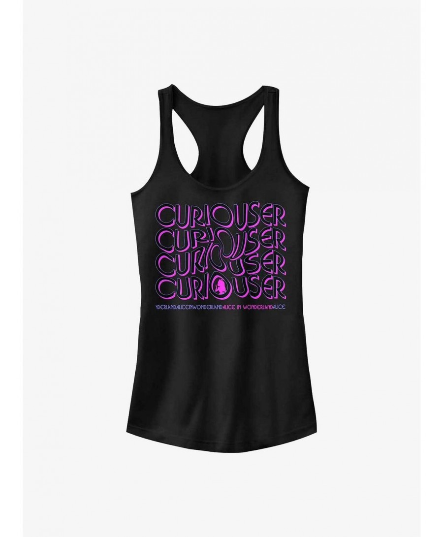 Unique Disney Alice In Wonderland Curiouser Swilr Girls Tank $10.21 Tanks