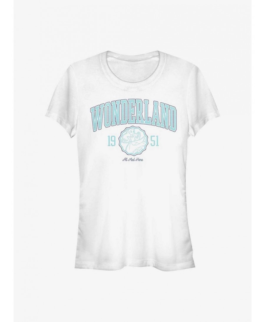 Discount Disney Alice In Wonderland College Girls T-Shirt $10.96 T-Shirts