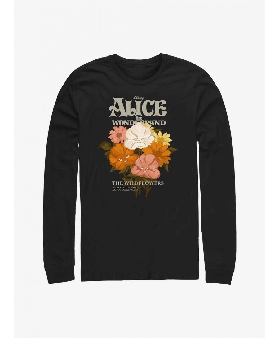 Exclusive Disney Alice in Wonderland The Wildflowers Long-Sleeve T-Shirt $13.82 T-Shirts