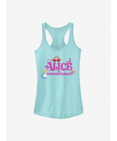 Sale Item Disney Alice In Wonderland Wonderland Girls Tank $11.70 Tanks