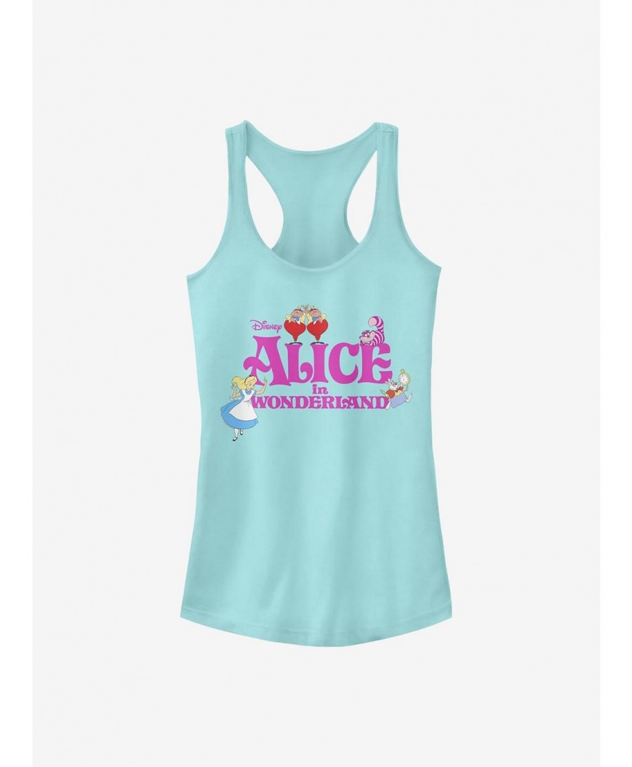 Sale Item Disney Alice In Wonderland Wonderland Girls Tank $11.70 Tanks