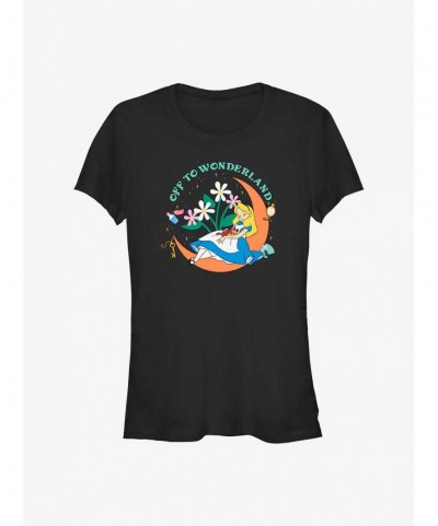 Limited-time Offer Disney Alice In Wonderland Doze Off Girls T-Shirt $10.46 T-Shirts