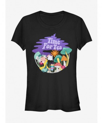 Bestselling Disney Alice In Wonderland Tea Time Filled Girls T-Shirt $10.71 T-Shirts