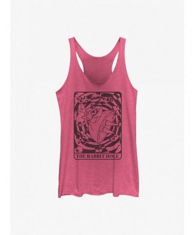 Hot Selling Disney Alice in Wonderland The Rabbit Hole Card Girls Tank $8.29 Tanks