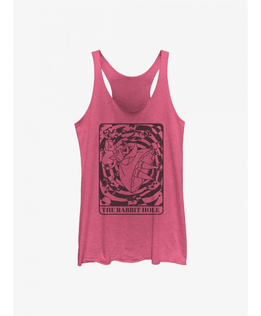 Hot Selling Disney Alice in Wonderland The Rabbit Hole Card Girls Tank $8.29 Tanks