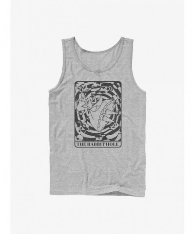 Discount Disney Alice in Wonderland The Rabbit Hole Card Tank $8.96 Tanks