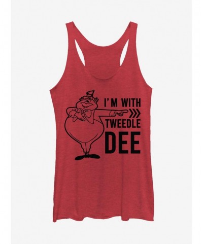 Limited-time Offer Disney Alice In Wonderland Tweedle Dee Dum Dee Girls Tank $10.62 Tanks