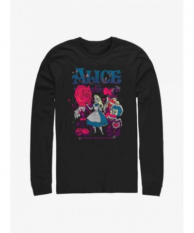 Limited Time Special Disney Alice in Wonderland Technicolor Wonderland Long-Sleeve T-Shirt $12.17 T-Shirts