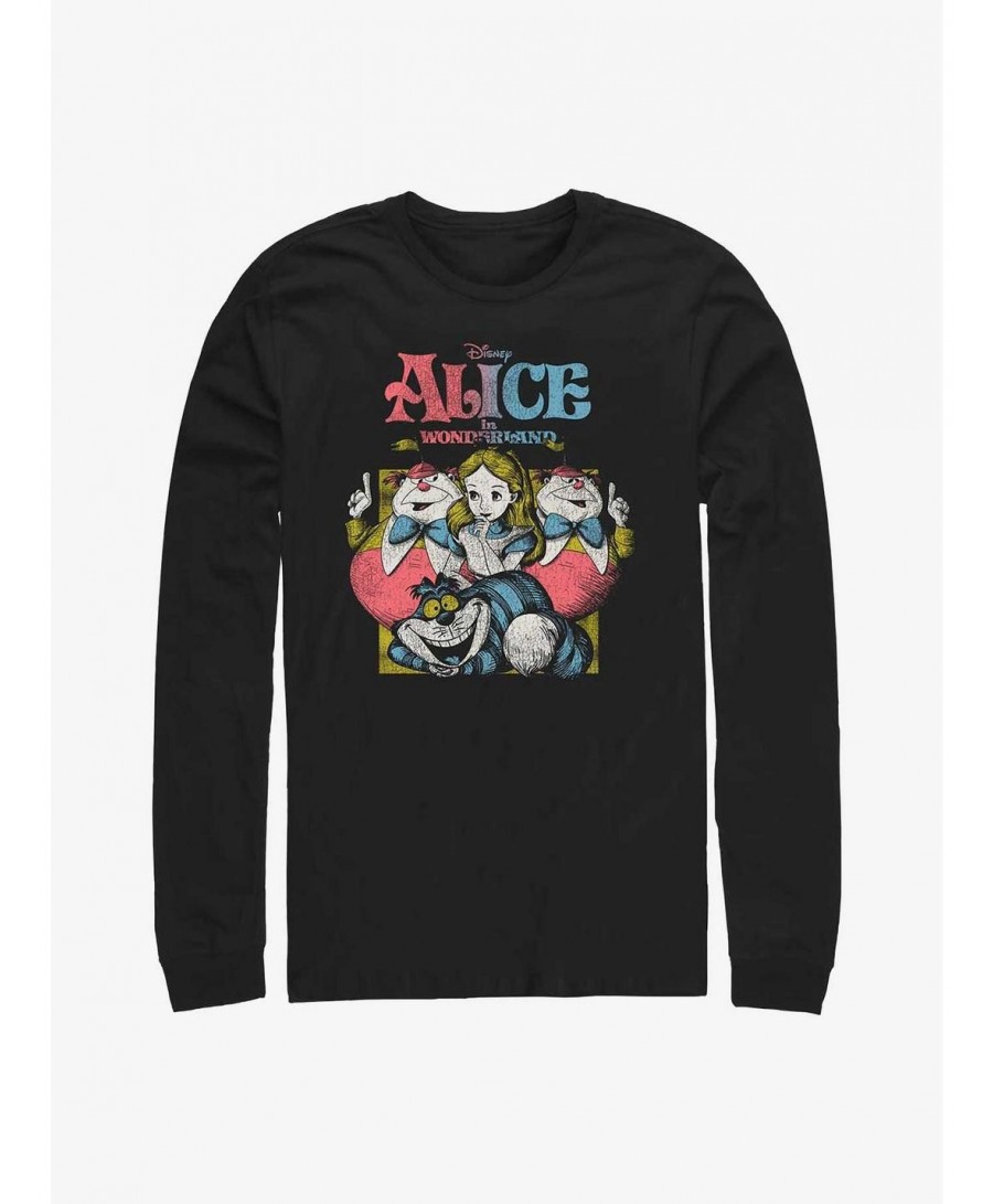 Exclusive Price Disney Alice in Wonderland Vintage Alice Long-Sleeve T-Shirt $13.16 T-Shirts