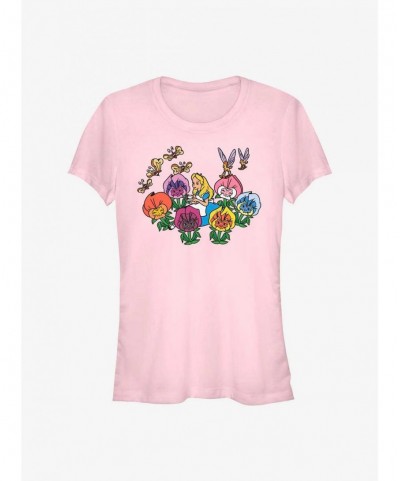 Cheap Sale Disney Alice In Wonderland Flowerland Girls T-Shirt $10.21 T-Shirts