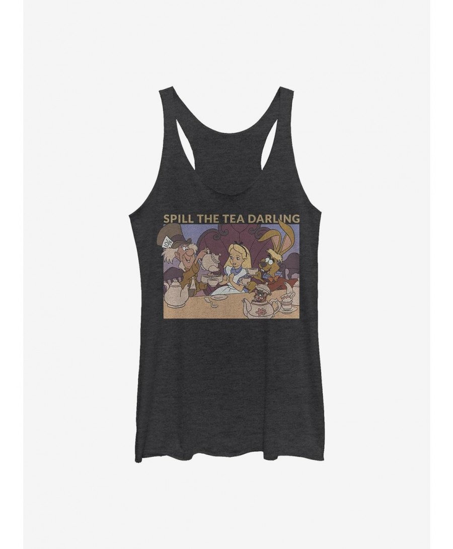 Pre-sale Disney Alice In Wonderland Spill The Tea Girls Tank $12.69 Tanks