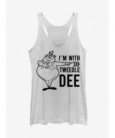 Flash Deal Disney Alice In Wonderland Tweedle Dee Dum Dee Girls Tank $12.95 Tanks