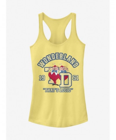 Limited Time Special Disney Alice In Wonderland Tweedle Collegiate Girls Tank $9.71 Tanks