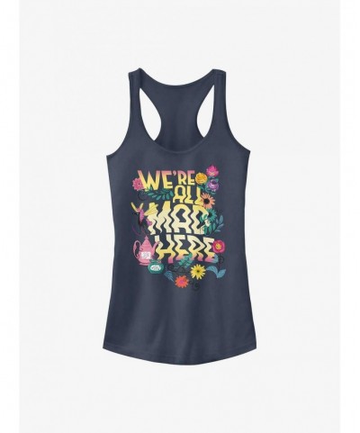 Festival Price Disney Alice In Wonderland We're All Mad Here Girls Tank $7.47 Tanks