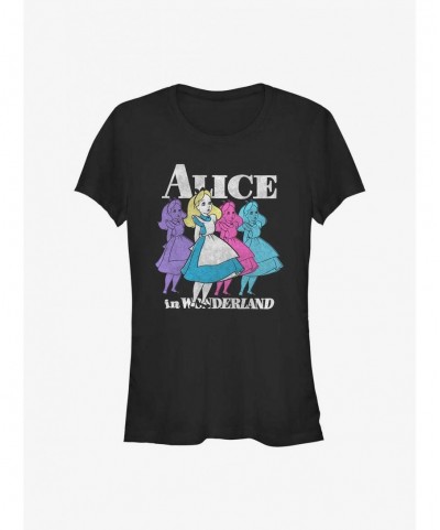 Clearance Disney Alice in Wonderland Trippy Alice Girls T-Shirt $10.46 T-Shirts