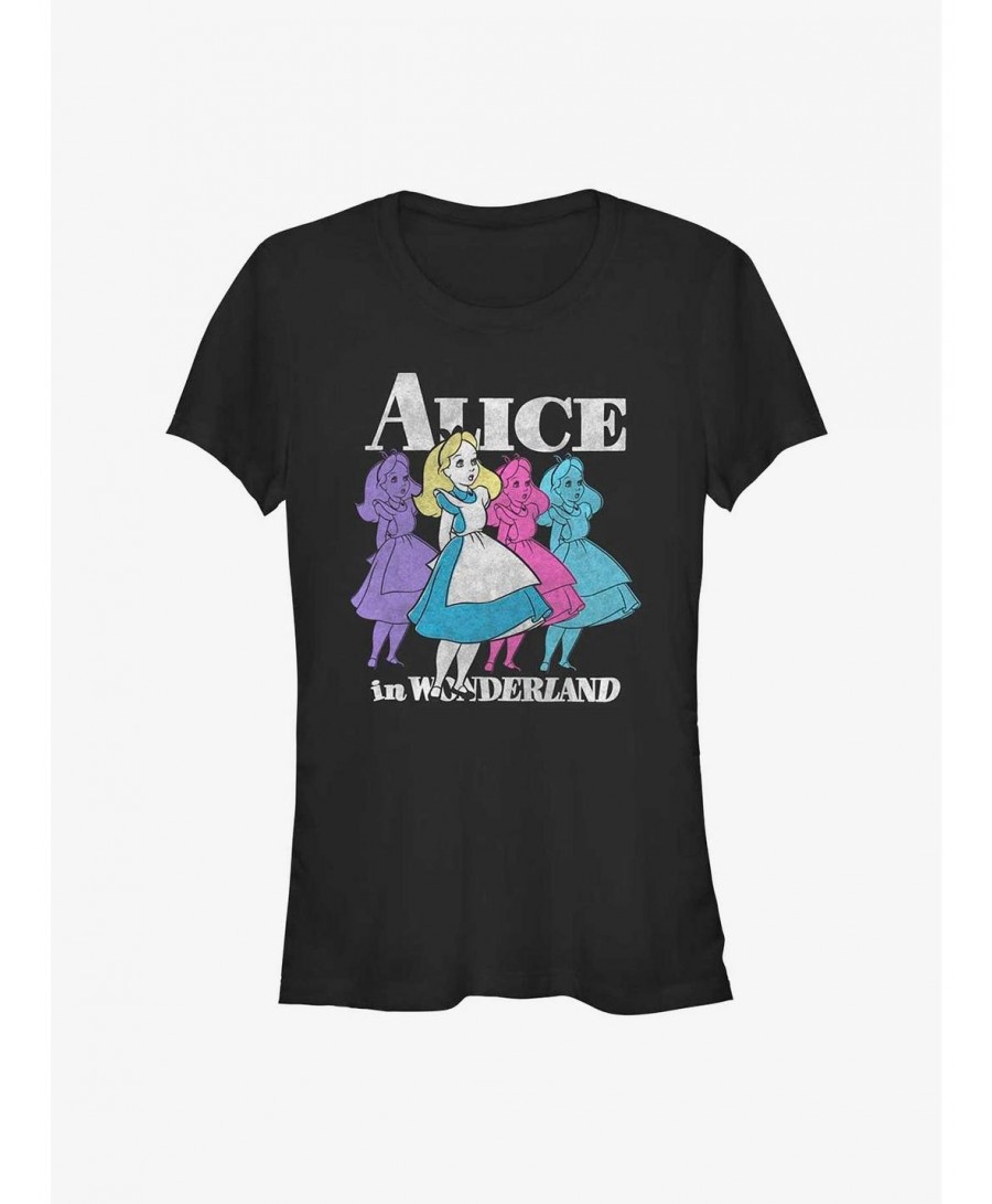 Clearance Disney Alice in Wonderland Trippy Alice Girls T-Shirt $10.46 T-Shirts