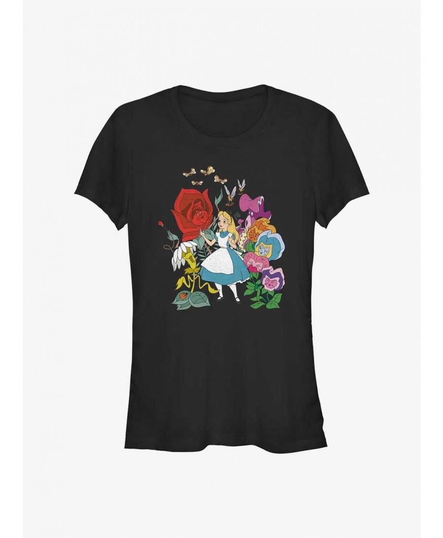 New Arrival Disney Alice in Wonderland Flower Afternoon Girls T-Shirt $12.45 T-Shirts