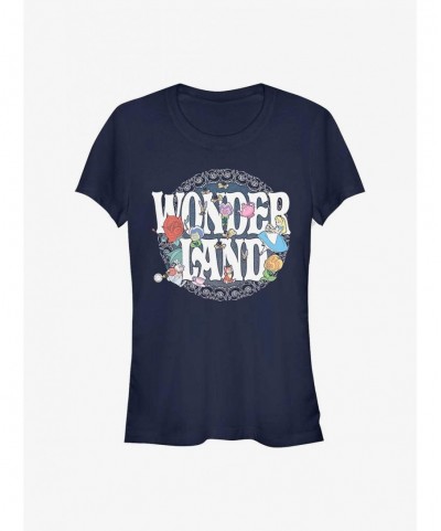 Exclusive Disney Alice In Wonderland Floral Girls T-Shirt $9.21 T-Shirts