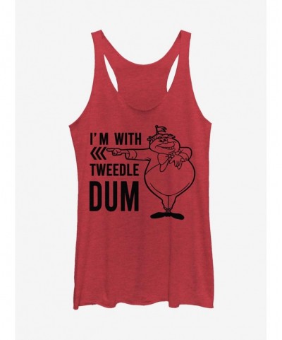 Pre-sale Disney Alice In Wonderland Tweedle Dum Dee Dum Girls Tank $12.17 Tanks