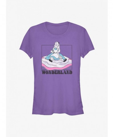 Hot Sale Disney Alice in Wonderland Soft Pop Wonderland Girls T-Shirt $12.20 T-Shirts