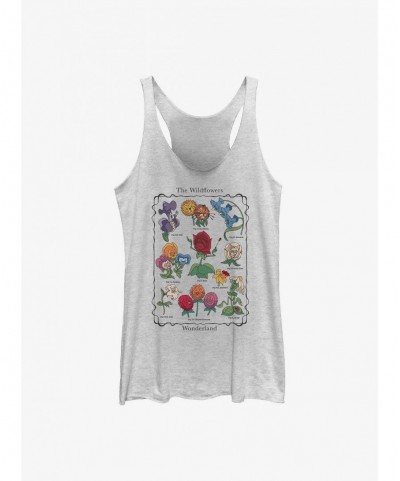 Festival Price Disney Alice in Wonderland Wildflowers Chart Girls Tank $11.40 Tanks