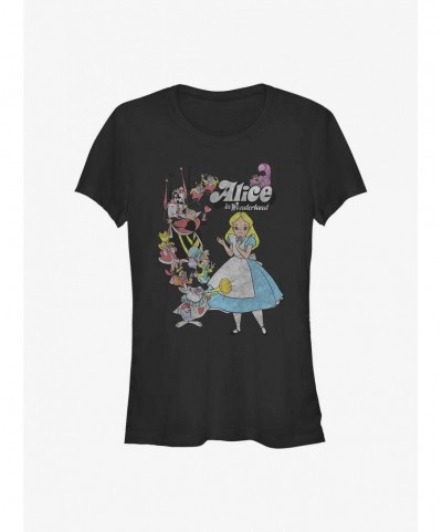 Seasonal Sale Disney Alice In Wonderland Group Girls T-Shirt $8.96 T-Shirts