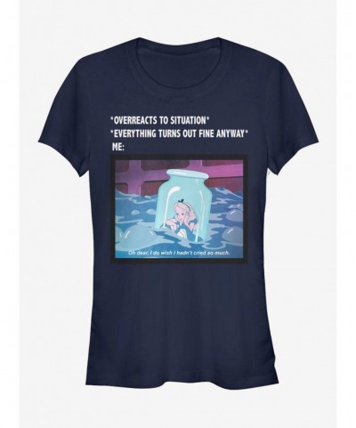 Bestselling Disney Alice In Wonderland Anxiety Meme Girls T-Shirt $7.47 T-Shirts