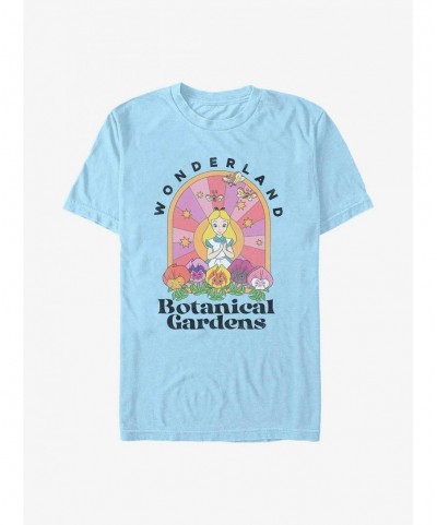 Limited-time Offer Disney Alice In Wonderland Retro Botanical Gardens Extra Soft T-Shirt $8.97 T-Shirts